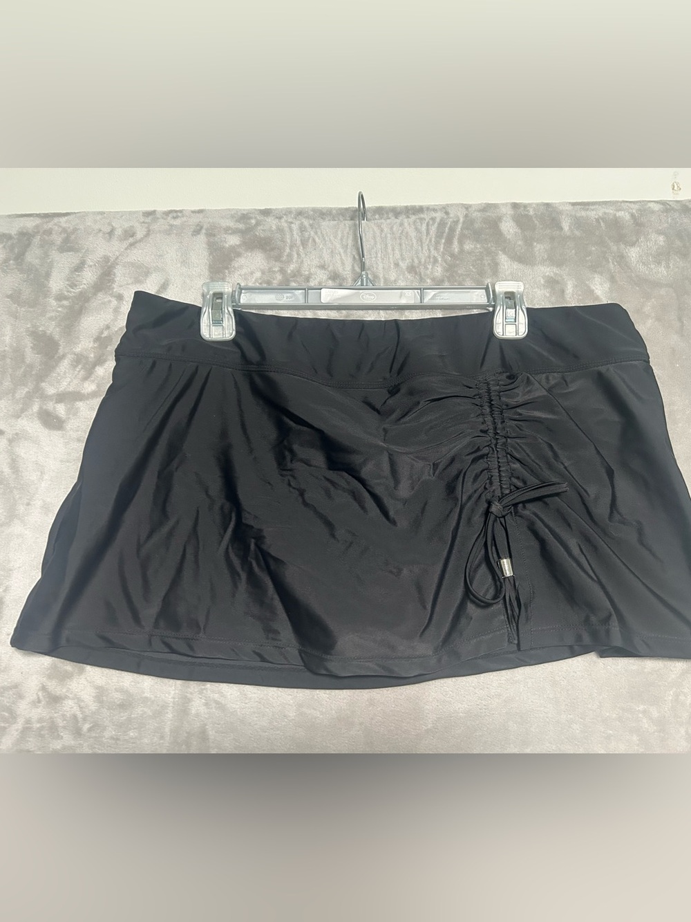 Collections By Catalina Swim Skirt Women’s XL 16/18 Black Side Slit
